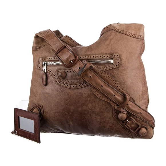 Balenciaga Motocross Giant Brogue Day Hobo RARE - Picture 1 of 8